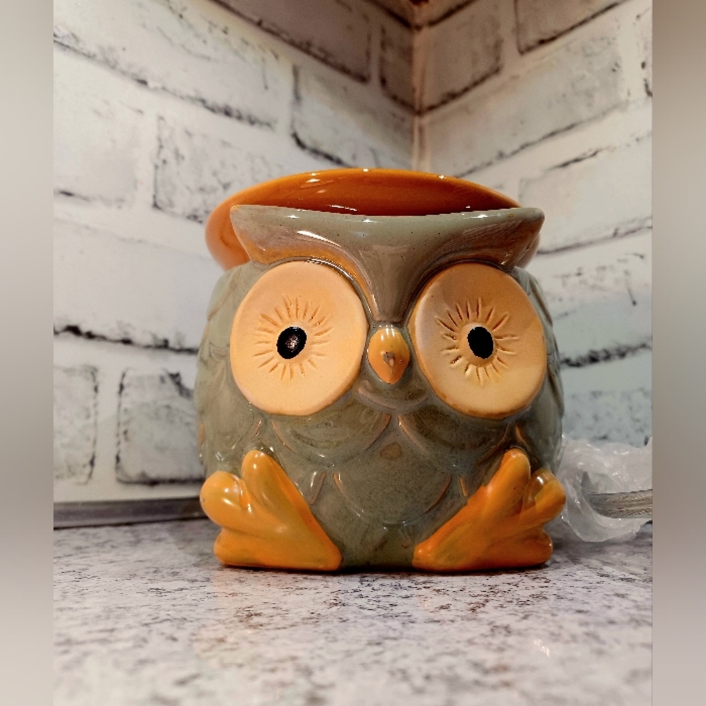Hootie Owl Pink Zebra Simmer Pot sprinkles Wax Warmer Green Gold nib